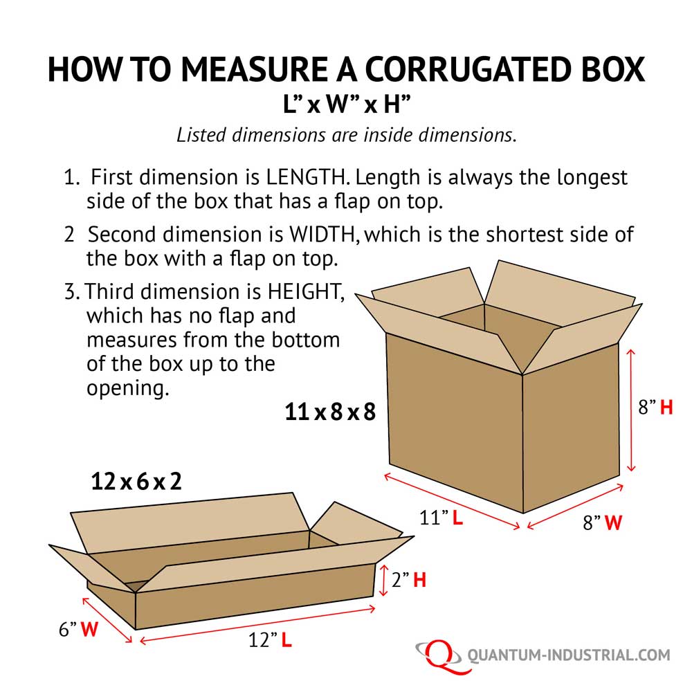 Corrugated_Box_measurement-Quantum-Industrial-Supply-Flint-Michigan